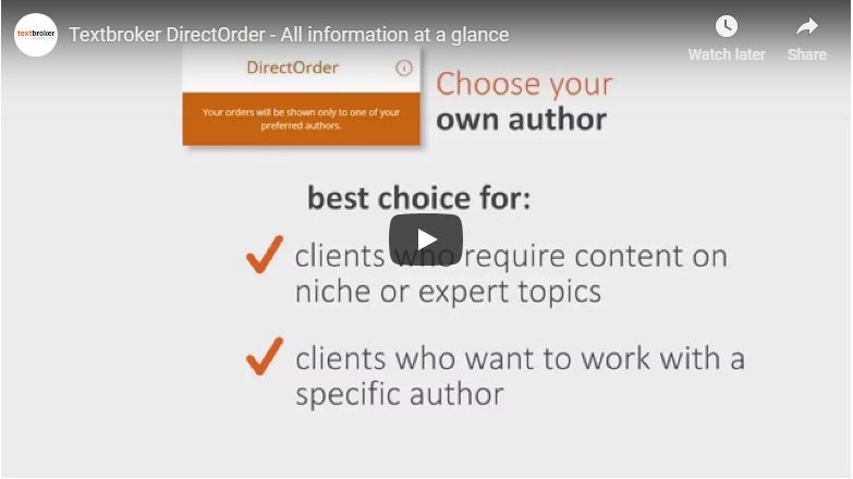DirectOrder Textbroker